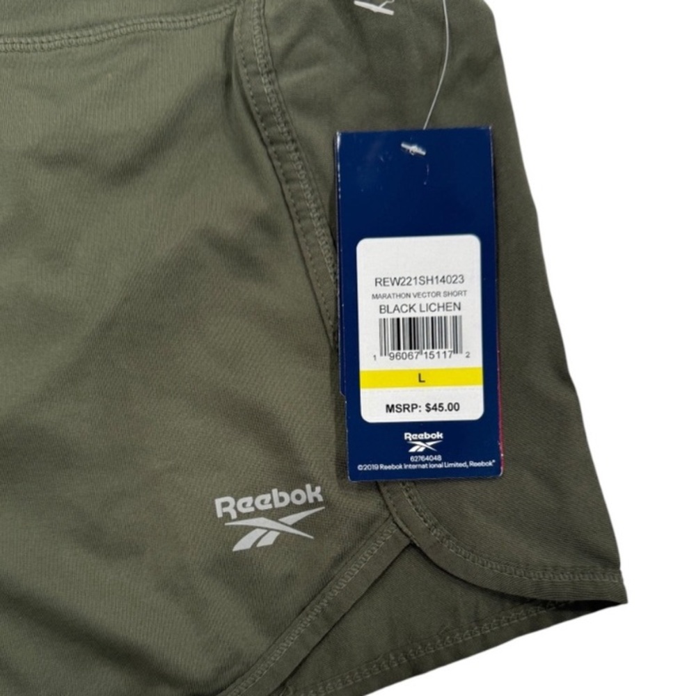 REEBOK NWT Slim Marathon
Vector Short Built In Panty Green Large - Picture 12 of 12